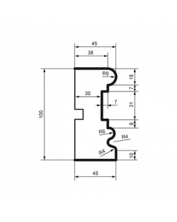 Молдинг Leptonika MC 108 с гладким профилем 2000*100*45 мм-foto2
