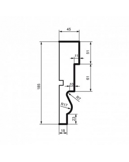 Молдинг Leptonika MC 137 с гладким профилем 2000*185*40 мм-foto2