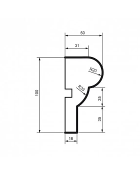 Молдинг Leptonika MC 110 с гладким профилем 2000*100*50 мм-foto2
