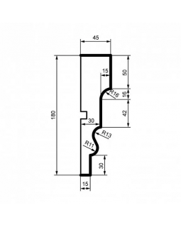 Молдинг Leptonika МС 135 с гладким профилем 2000*180*45 мм-foto2