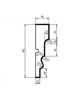 Молдинг Leptonika МС 135 с гладким профилем 2000*180*45 мм-foto2