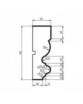 Молдинг Leptonika MC 138 с гладким профилем 2000*190*65 мм-foto3