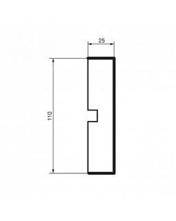 Молдинг Leptonika MC 144 с гладким профилем 2000*290*50 мм-foto2