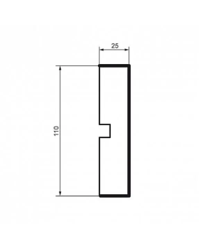 Молдинг Leptonika MC 144 с гладким профилем 2000*290*50 мм-foto2