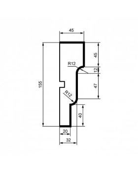 Молдинг Leptonika MC 129 с гладким профилем 2000*155*45 мм-foto2