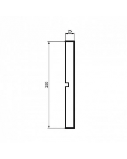 Молдинг Leptonika MC 146 с гладким профилем 2000*250*25 мм-foto2
