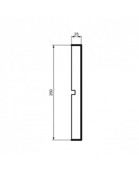Молдинг Leptonika MC 146 с гладким профилем 2000*250*25 мм-foto2