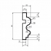 Молдинг Leptonika MC 106 с гладким профилем 2000*90*25 мм