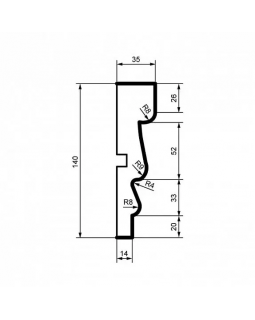 Молдинг Leptonika MC 119 с гладким профилем 2000*140*35 мм-foto2