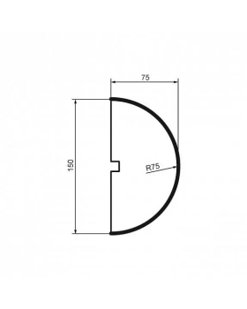 Молдинг Leptonika MC 128 с гладким профилем 2000*150*75 мм-foto4