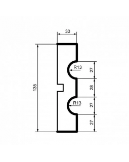 Молдинг Leptonika MC 118 с гладким профилем 2000*135*30 мм-foto2