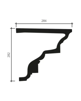 Карниз Европласт 4.01.202 Пенополиуретан 2000*280*282 мм-foto2
