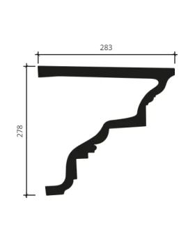 Карниз Европласт 4.01.201 Пенополиуретан 2000*176*280 мм-foto2