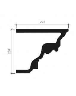Карниз Европласт 4.02.301 Пенополиуретан 2000*270*291 мм-foto2