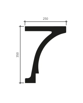 Карниз Европласт 4.91.002 Пенополиуретан 2000*351*249 мм-foto2