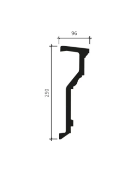 Карниз Европласт 4.81.001 Пенополиуретан 2000*288*95 мм-foto2