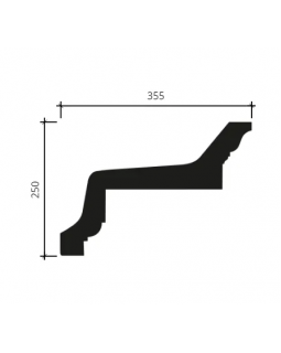 Карниз Европласт 4.01.101 Пенополиуретан 2000*251*353 мм-foto2