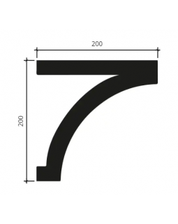 Карниз Европласт 4.91.001 Пенополиуретан 2000*200*202 мм-foto2
