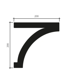 Карниз Европласт 4.91.001 Пенополиуретан 2000*200*202 мм-foto2