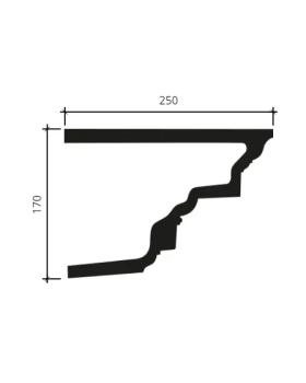 Карниз Европласт 4.31.202 Пенополиуретан 2000*171*248 мм-foto2