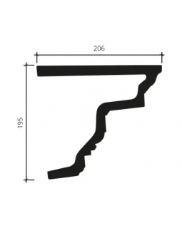 Карниз Европласт 4.32.302 Пенополиуретан 2000*194*204 мм-foto2