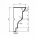 Карниз Leptonika KC 107 с гладким профилем 2000*220*110 мм