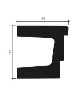 Архитрав Европласт 4.34.101 Пенополиуретан 2000*112*109 мм-foto2