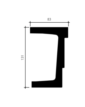 Архитрав Европласт 1.26.001 Пенополиуретан 2000*130*83 мм-foto2