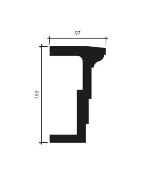Архитрав Европласт 4.04.202 Пенополиуретан 2000*168*96 мм-foto2