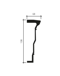 Архитрав Европласт 4.34.302 Пенополиуретан 2000*137*67 мм-foto2