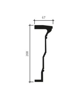 Архитрав Европласт 4.04.301 Пенополиуретан 2000*207*65 мм-foto2