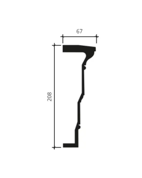 Архитрав Европласт 4.04.301 Пенополиуретан 2000*207*65 мм-foto2