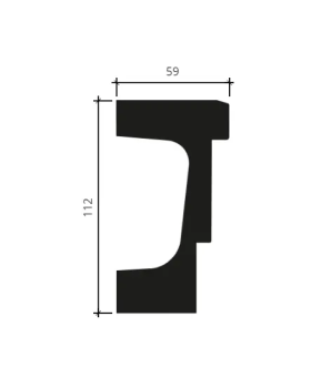 Архитрав Европласт 4.34.102 Пенополиуретан 2000*112*59 мм-foto2