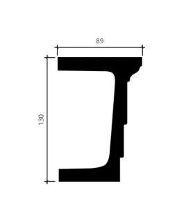 Архитрав Европласт 1.26.002 Пенополиуретан 2000*130*89 мм-foto2