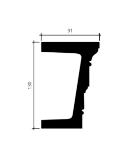 Архитрав Европласт 1.26.003 гибкий Пенополиуретан 2000*130*91 мм-foto2