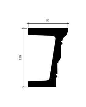Архитрав Европласт 1.26.003 гибкий Пенополиуретан 2000*130*91 мм-foto2