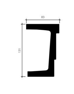 Архитрав Европласт 1.26.001 гибкий Пенополиуретан 2000*130*83 мм-foto2