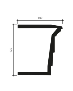 Архитрав Европласт 4.34.201 Пенополиуретан 2000*125*109 мм-foto2