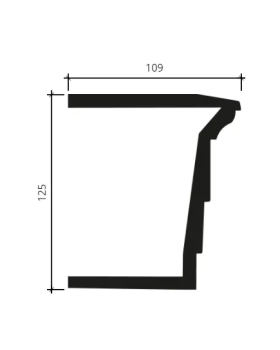 Архитрав Европласт 4.34.201 Пенополиуретан 2000*125*109 мм-foto2