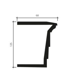 Архитрав Европласт 4.34.202 Пенополиуретан 2000*124*67 мм-foto2