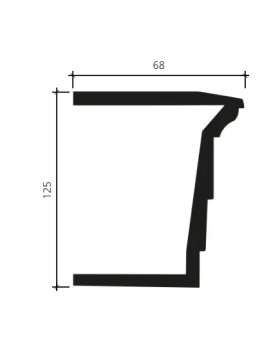 Архитрав Европласт 4.34.202 Пенополиуретан 2000*124*67 мм-foto2