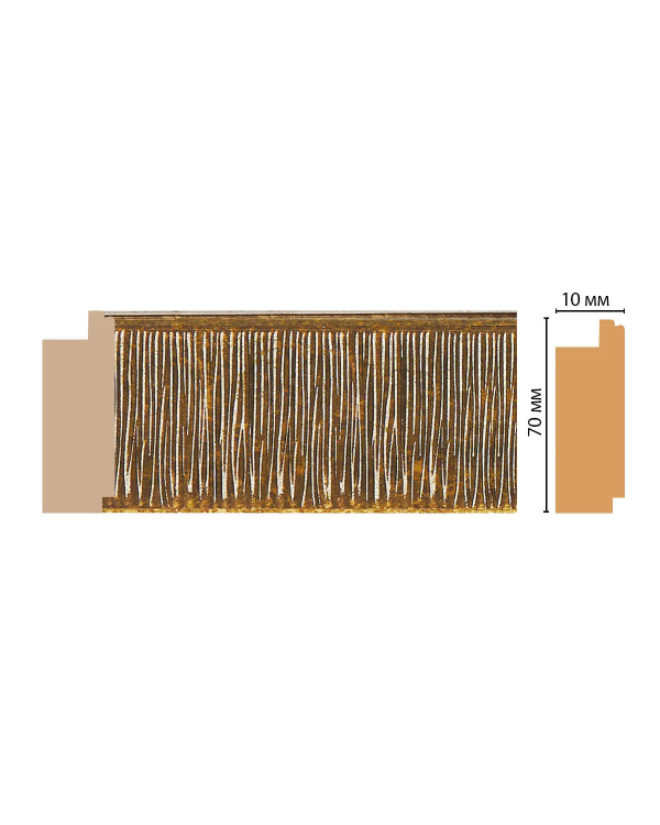 Багет Decomaster 108-17 (70*10*2400)