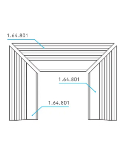 Полка камина Европласт 1.64.801 Пенополиуретан 1600*430*280 мм-foto2