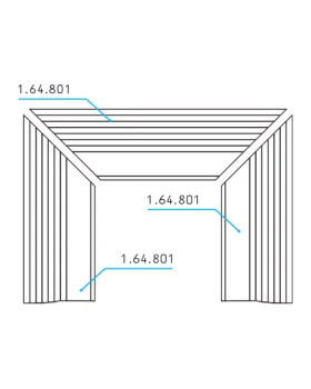 Полка камина Европласт 1.64.801 Пенополиуретан 1600*430*280 мм-foto2