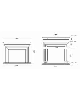 Камин SKM4 Artpole Гипс-foto2