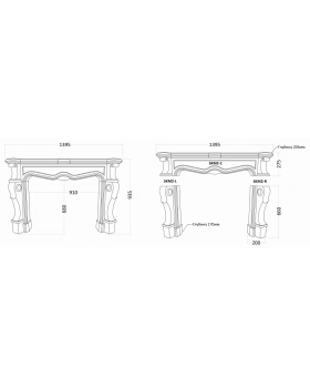 Камин SKM2 Artpole Гипс-foto2