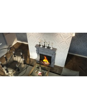 Камин SKM4 Artpole Гипс-foto3