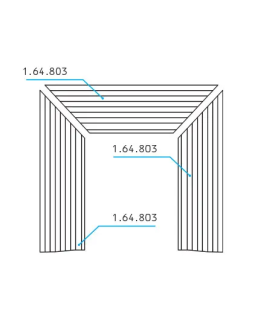 Полка камина Европласт 1.64.803 Пенополиуретан 1200*300*280 мм-foto2