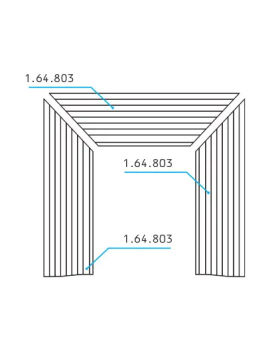 Полка камина Европласт 1.64.803 Пенополиуретан 1200*300*280 мм-foto2