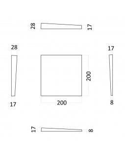 3d панель Artpole Kvadro Platinum Гипс с виниловым покрытием 100*200*100-200*30 мм-foto2